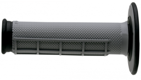 Renthal Half Waffle Dual Compound Grips Gray w/Black Ends